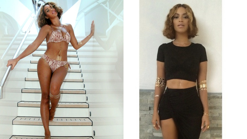 Illustration for article titled With Her New Flash Tats, You Can Be a Cool Mom Like Beyoncé!